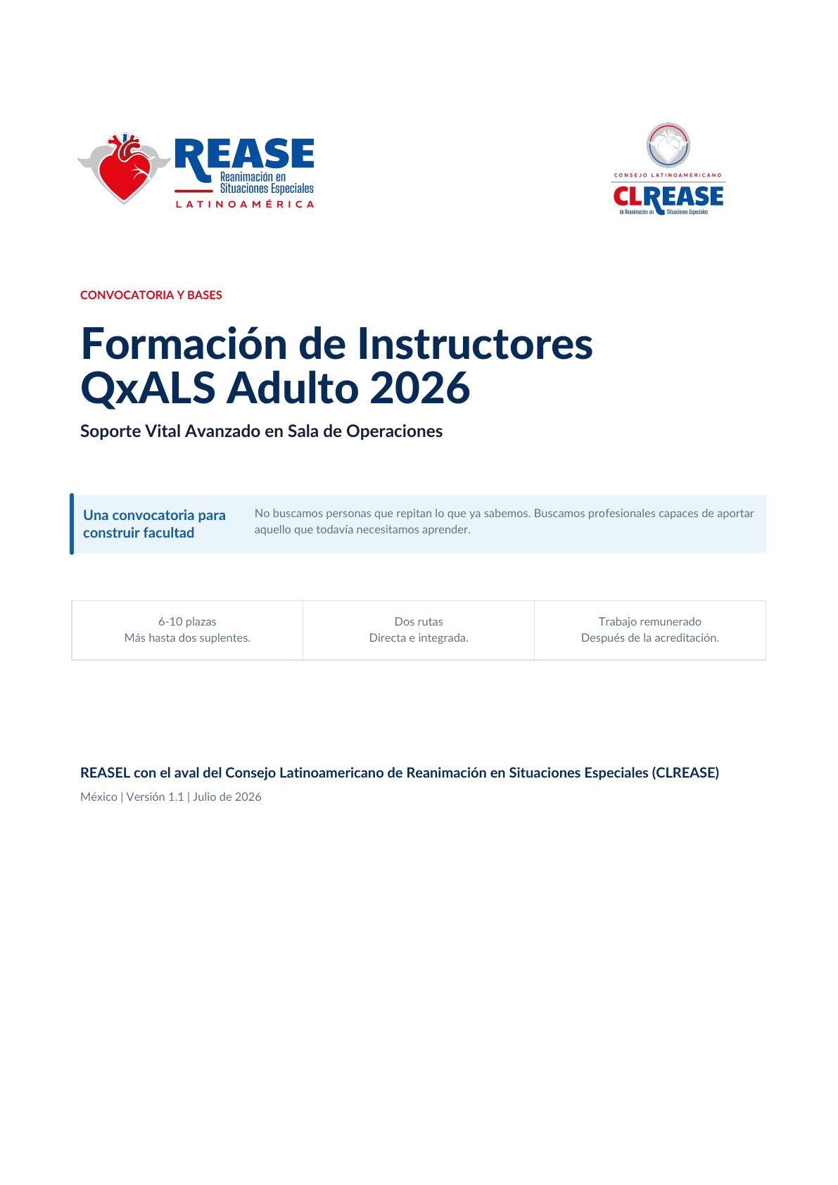 Convocatoria y bases QxALS Adulto 2026, documento ufficiale in spagnolo, pagina 1 di 13