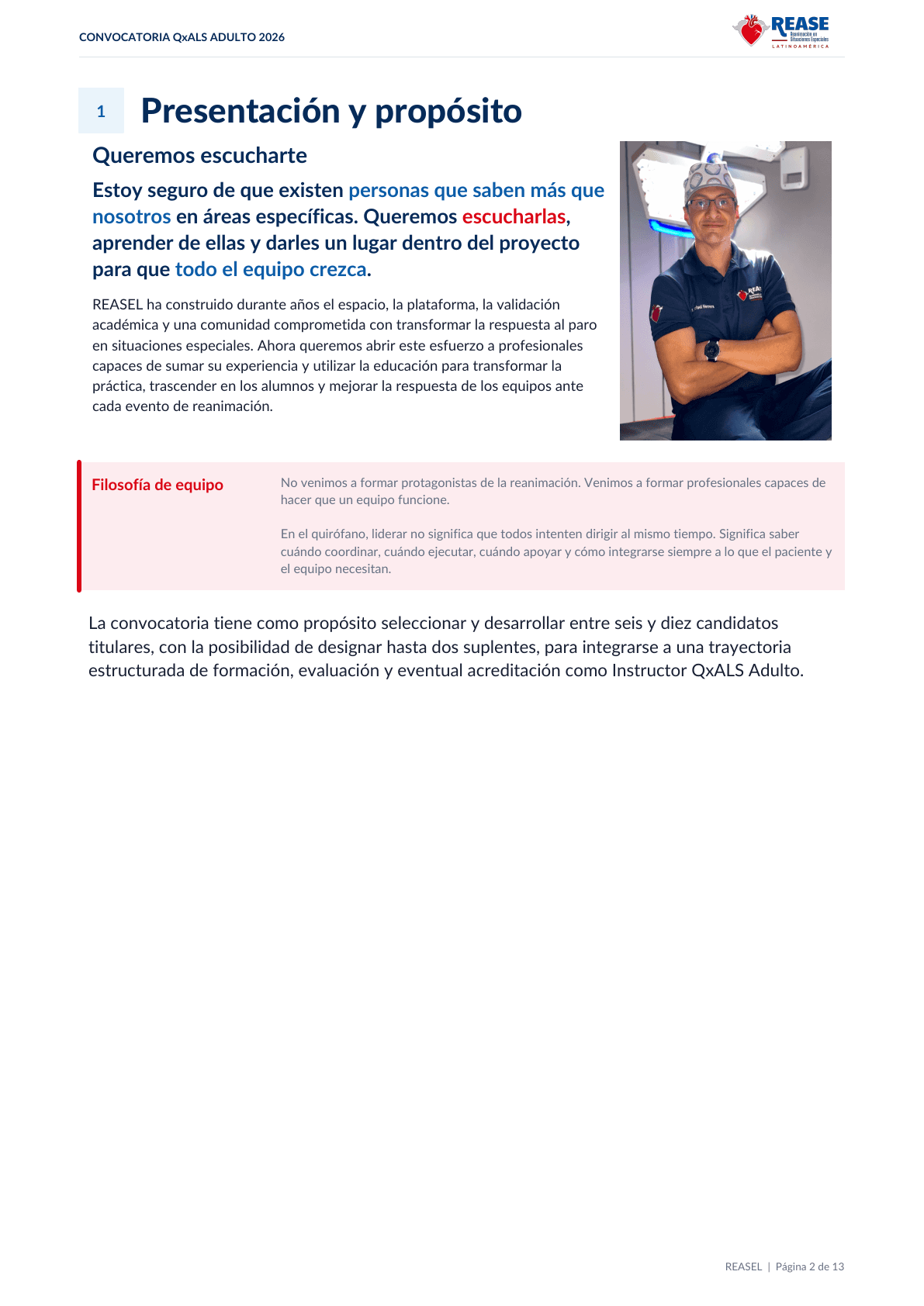 Convocatoria y bases QxALS Adulto 2026, documento oficial em espanhol, página 2 de 13