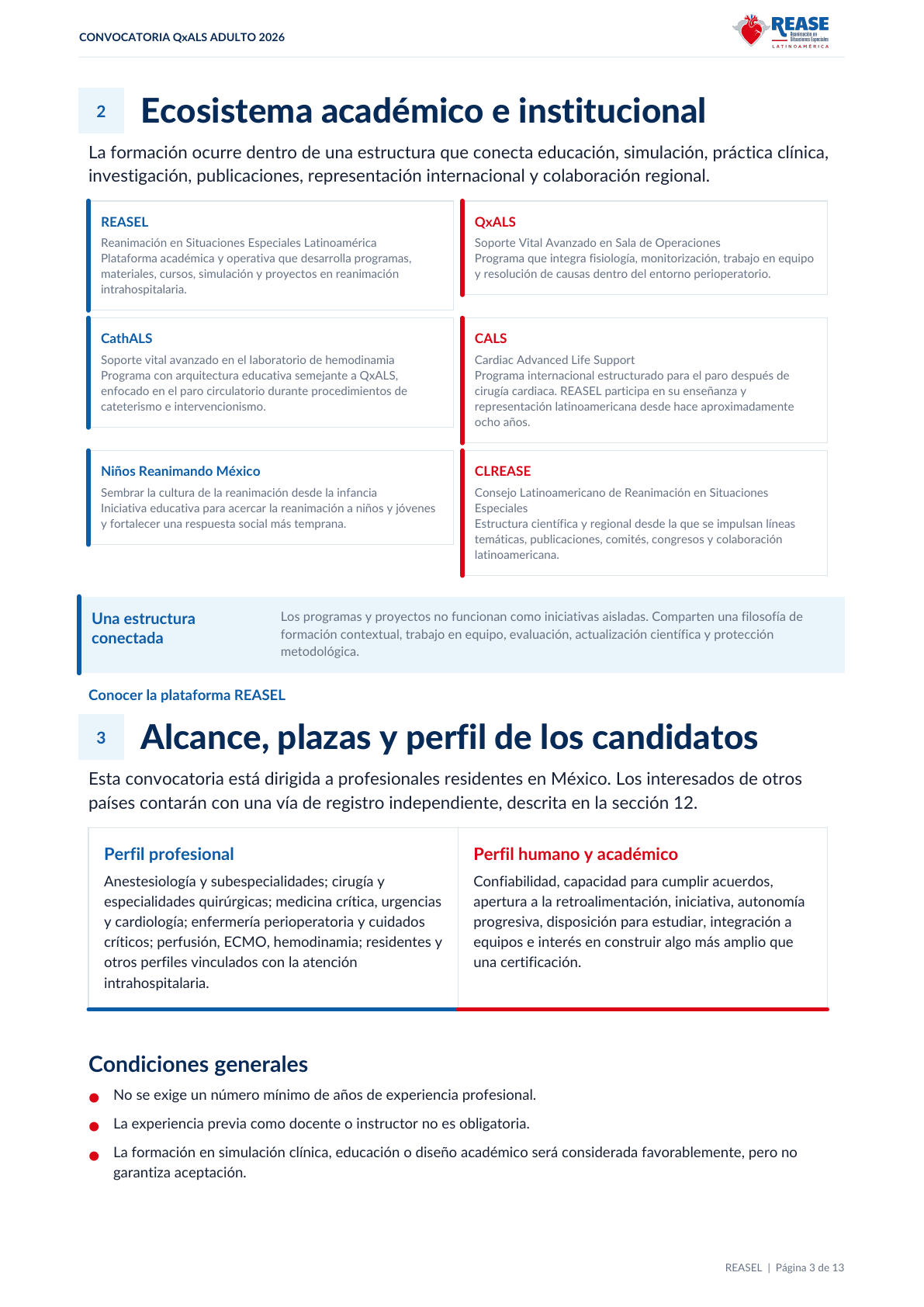 Convocatoria y bases QxALS Adulto 2026, documento oficial em espanhol, página 3 de 13