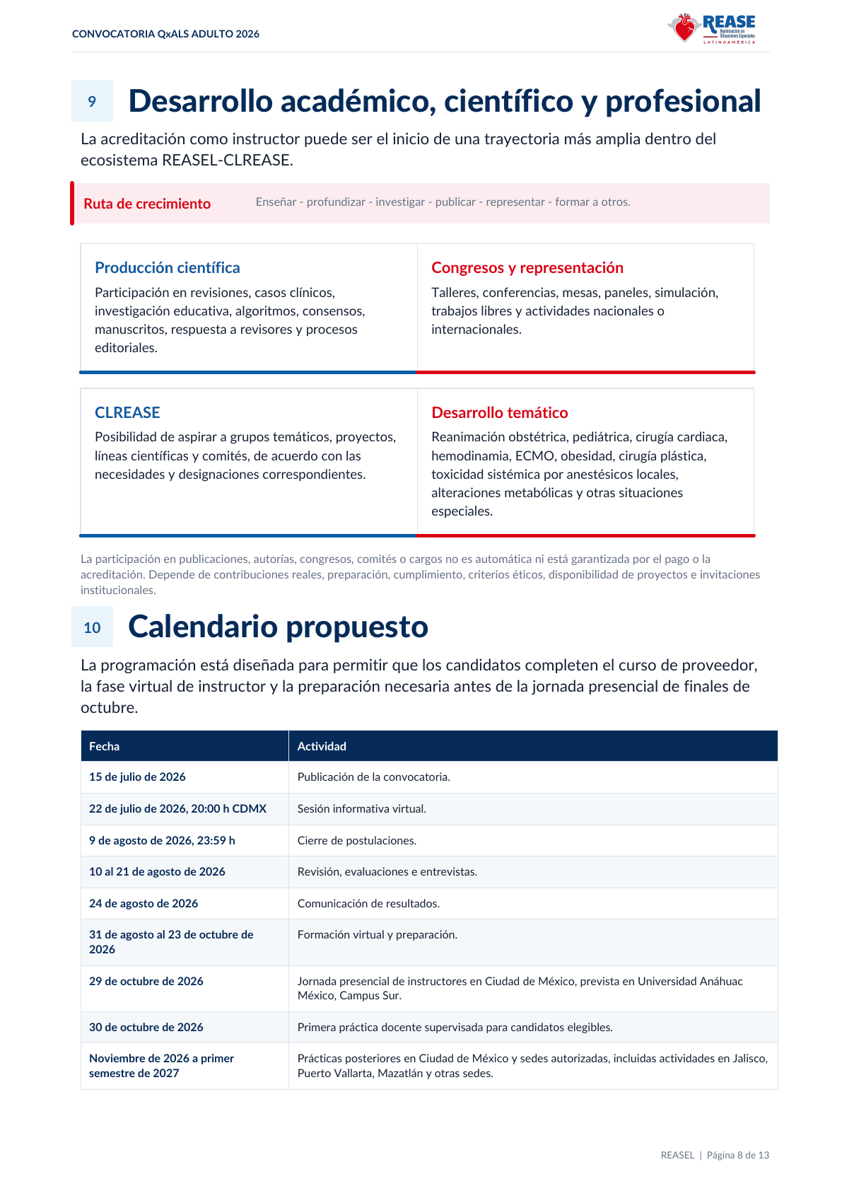 Convocatoria y bases QxALS Adulto 2026, documento ufficiale in spagnolo, pagina 8 di 13