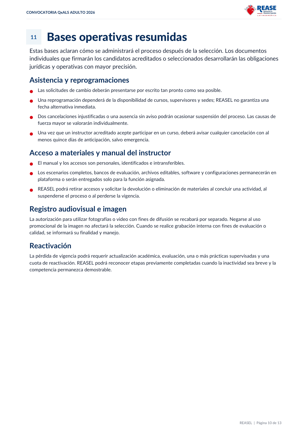 Convocatoria y bases QxALS Adulto 2026, documento oficial em espanhol, página 10 de 13