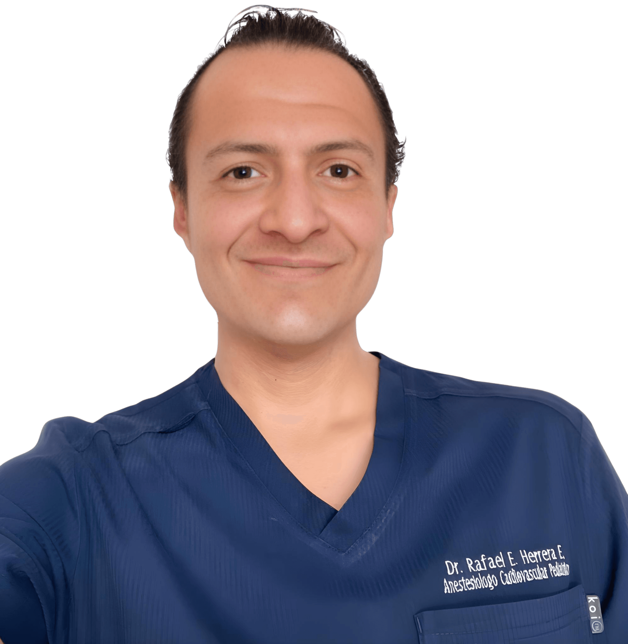Dr. Rafael Eduardo Herrera Elizalde in a clinical setting